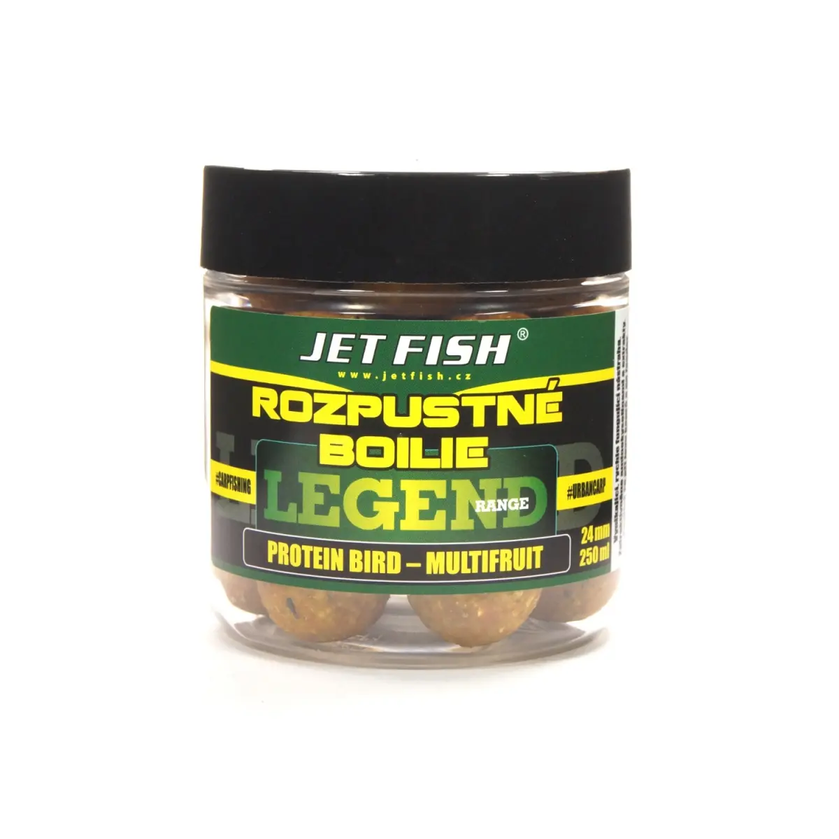 Jetfish Legend Soluble Boilies Protein Bird - MultiFruitmărimea 24mm - MPN: 000121 - EAN: 00001212
