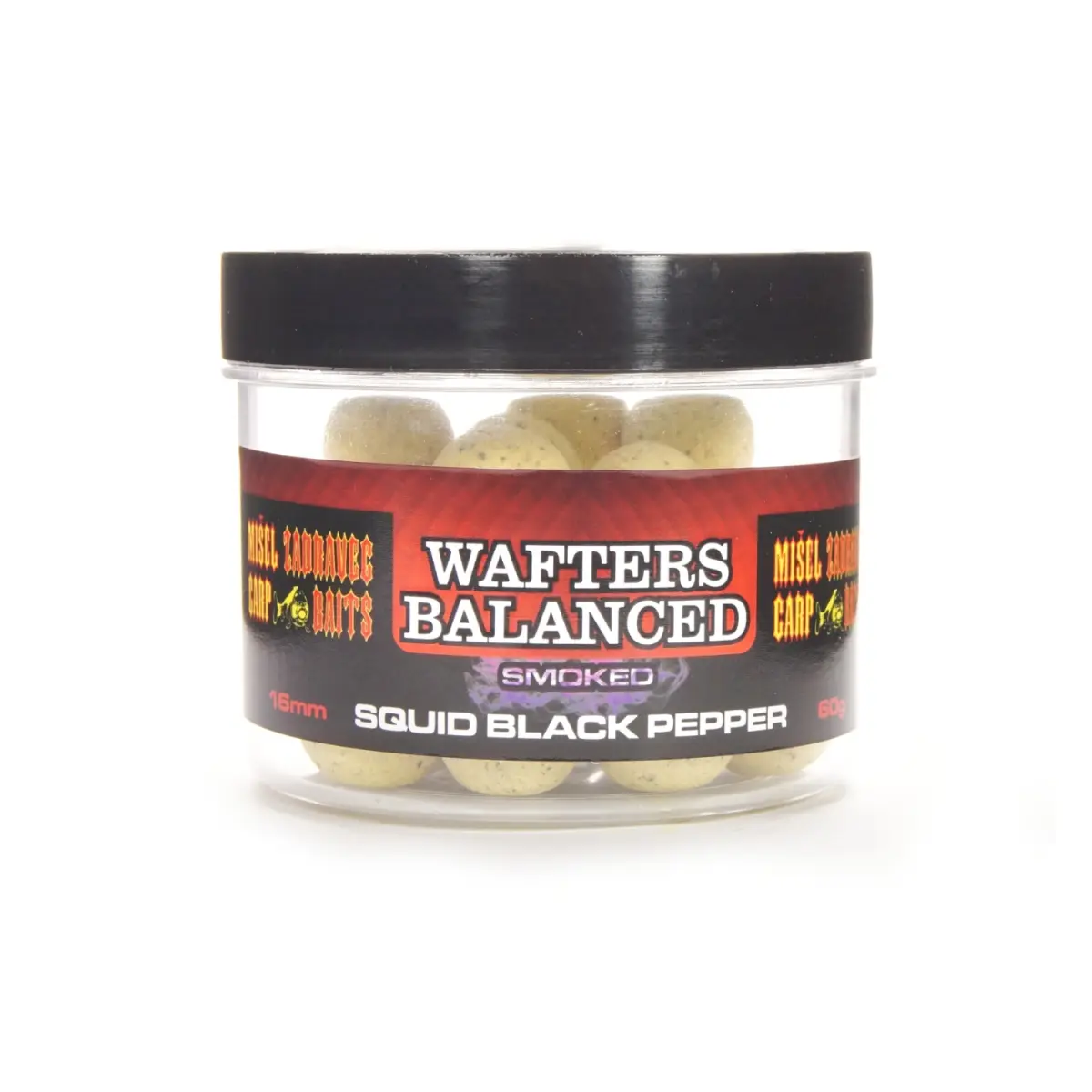Misel Zadravec Wafters Balanced Smoked Squid Black Peppermărimea 16mm - MPN: 0023006 - EAN: 200000062446