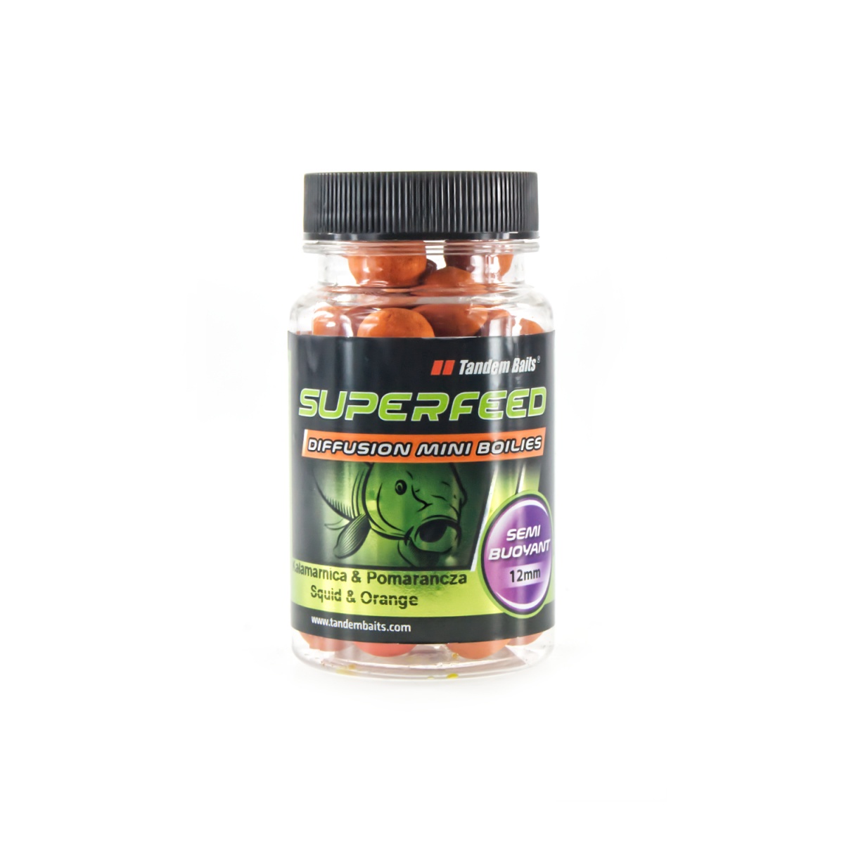 TandemBaits SuperFeed Diffusion Boilies - Squid & Orangerozmiar 12 mm / 35g - MPN: 24555 - EAN: 5907666667606