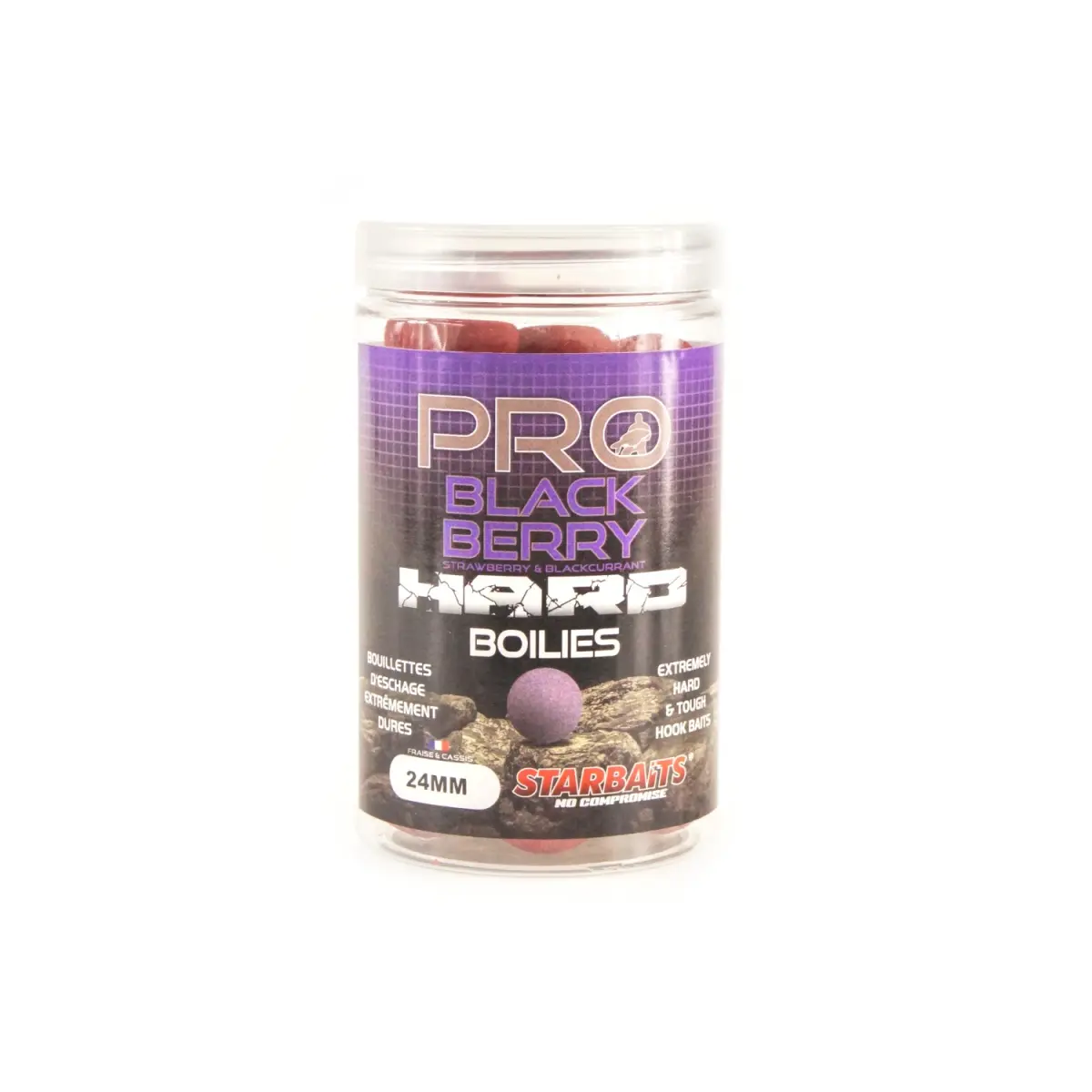 Starbaits Probiotic Hard Boilies - Blackberry mărimea 24mm - MPN: 58613 - EAN: 3297830586133