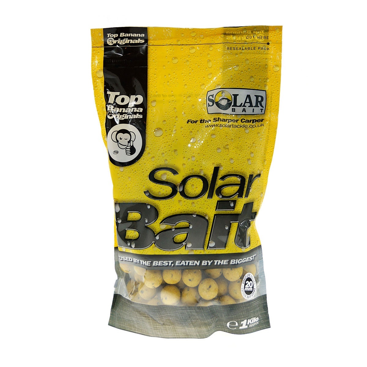 SOLAR Shelf Life Boilies Top Banana - Kulki Proteinowe 15 mm / 1 kg rozmiar / opakowanie