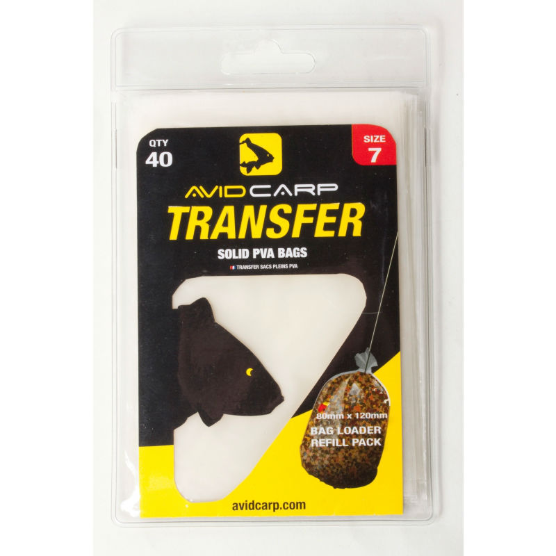Avid Carp Transfer Solid PVA Bags size 7mărimea 80mm x 120mm - MPN: AVTSPB/07 - EAN: 5055977405285