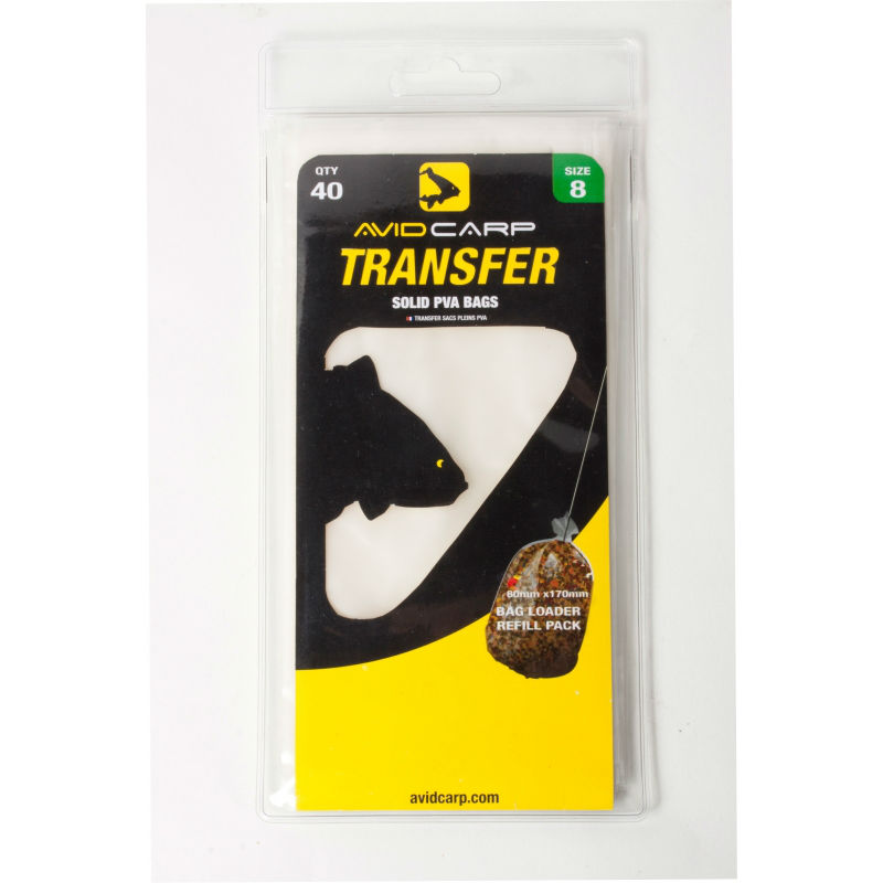 Avid Carp Transfer Solid PVA Bags size 8mărimea 80mm x 170mm - MPN: AVTSPB/08 - EAN: 5055977405292