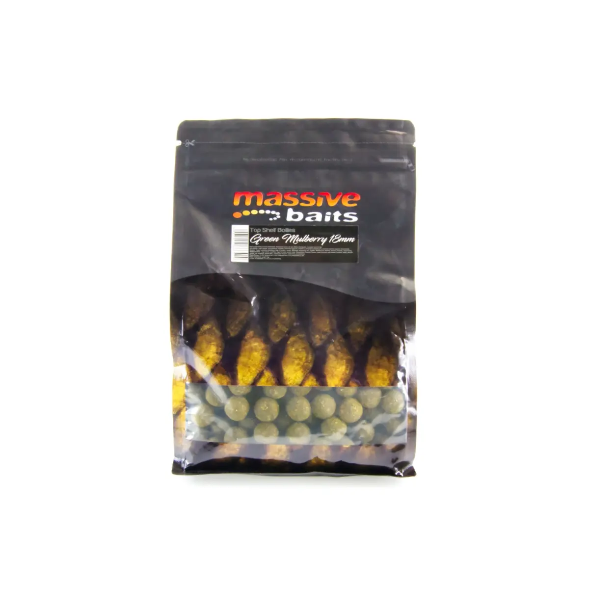 MassiveBaits Top Shelf Boilies - Green Mulberryobal 18mm / 1 kg - MPN: TS057 - EAN: 5901912666429
