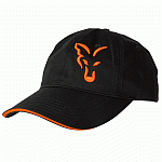 Fox Black Orange Baseball Cap