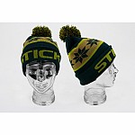 StickyBaits Olive Bobble Beanie