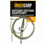 UnderCarp - Gotowy zestaw karpiowy z leadcorem 45lb i mocnym klipsem