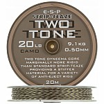 ESP Two Tone Coated Braid 20lb / kamufláž hnědý