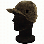 Fox Khaki/Black Peaked Beanie