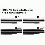 Fox Halo Iluminated Marker Pole Kit 4 vnt. su nuotolinio valdymo Fox Halo Iluminated Marker Pole Kit 4 vnt. su nuotolinio valdymo