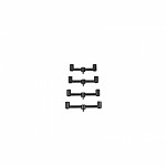 Avid Carp LokDown Fixed Buzz Bars 5”/127mm/2 strypai Avid Carp LokDown Fixed Buzz Bars 5”/127mm/2 strypai