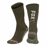 Fox Green / Silver Thermolite Long Socks