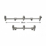 Carp Spirit INOX 300 Adjustable 3 Rod Buzz Bar On 2/3 of the rod (20.2-35cm) Carp Spirit INOX 300 Adjustable 3 Rod Buzz Bar On 2/3 of the rod (20.2-35cm)