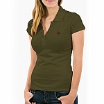 Rockworld - Women's Khaki Polo Shirt M Rockworld - Women's Khaki Polo Shirt M