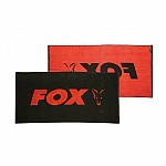 Fox Beach Towel Black and Orange