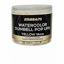 Starbaits Watercolor Dumbell Pop-Up Yellow Floating POP-UP Boilies » Starbaits » Starbaits Watercolor Dumbell Pop-Up Yellow » Rockworld Shop for carp anglers, Fishing Shop - Boilies