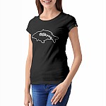 Rockworld T-Shirt Obrys Karpia Czarny Damski