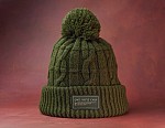One More Cast Forest Green Cable Knit Bobble One More Cast Forest Green Cable Knit Bobble