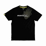 Matrix Hex Print T-Shirt - Black