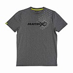 Matrix Hex Print T-Shirt - Grey
