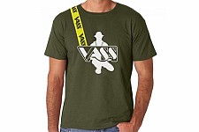 Vass Printed T- Shirt Khaki Green (V1806)
