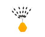Avid Carp Outline Tungsten Sinkers Large