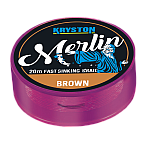 Kryston MERLIN Fast Sinking Braid - BESCHÄDIGTE VERPACKUNG 25 lb / Kies Braun Kryston MERLIN Fast Sinking Braid - BESCHÄDIGTE VERPACKUNG 25 lb / Kies Braun