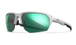 WileyX JAKL Captivate Polarized Green Mirror Polished White Frame WileyX JAKL Captivate Polarized Green Mirror Polished White Frame