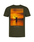 Korda Sunrise T-Shirt - Dark Olive  L
