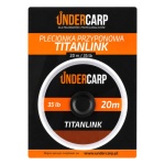UnderCarp TITANLINK Brown - Plecionka przyponowa  brązowy / 35lb  / 20m