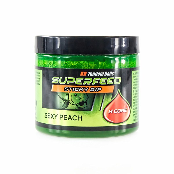 TandemBaits SuperFeed X Core Sticky Dip Sexy Peachpakavimas 100 ml - MPN: 24690 - EAN: 5907666675915