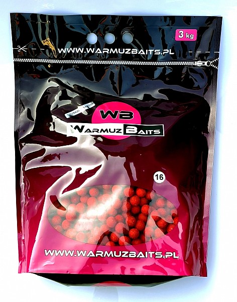 WarmuzBaits - Atraktantiniai kamuoliukai „Braškių kremas“dydis 16 mm / 3 kg (maišas) - MPN: 67023 - EAN: 5902537373440