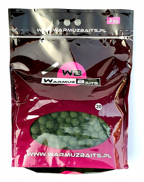 WarmuzBaits  - Bouillettes à base de Crustacéstaille 20 mm / 3 kg (sac) - MPN: 67032 - EAN: 5902537373532