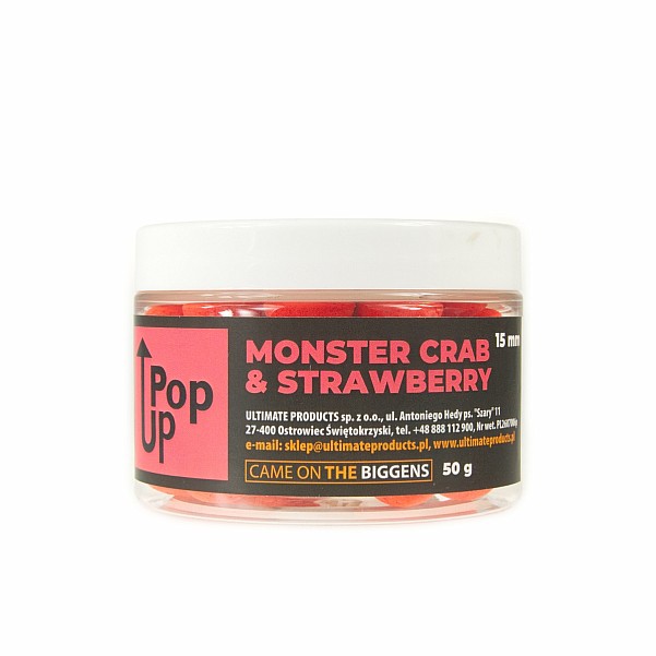 UltimateProducts Pop-Ups - Monster Crab Strawberrysize 15 mm - EAN: 5903855430433