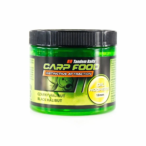 TandemBaits Carp Food Oil Hookers  - Чорний Галібут 18 мм / 120г