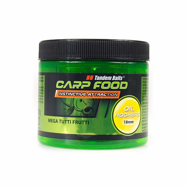 TandemBaits Carp Food Oil Hookers  - Mega Tutti Fruttitaille 18 mm / 120 g - MPN: 17546 - EAN: 5907666676530