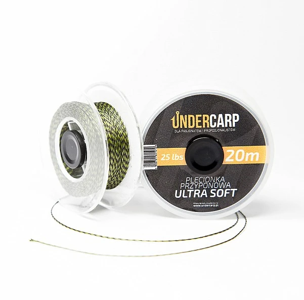 UnderCarp Ultra Soft - Plecionka Przyponowa 25lb / zielony