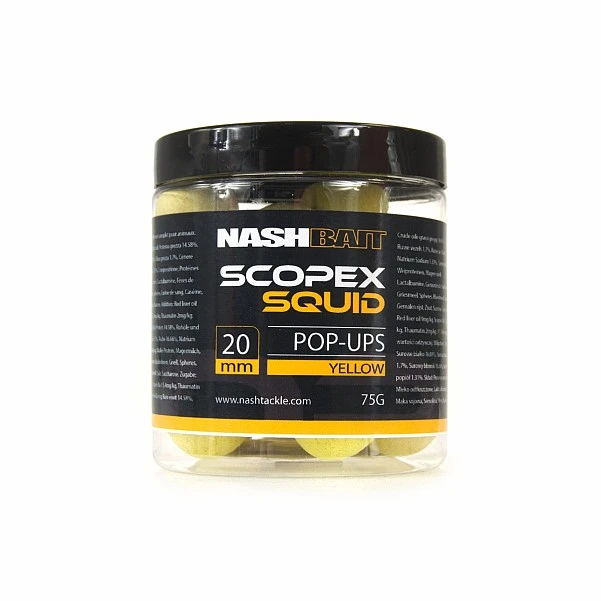 Nash Pop Ups Yellow - Scopex Squid  20 мм / 75г