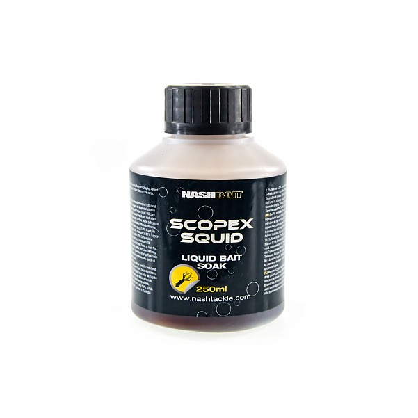 Nash Scopex Squid Liquid Bait Soakpakavimas 250 ml - MPN: B6856 - EAN: 5055108868569
