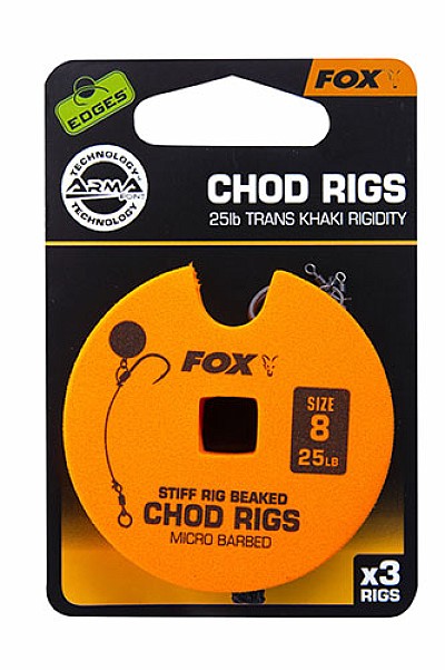 Fox Stiff Chod Rigswersja hak nr 8 / 25lb / standard - MPN: CCR159 - EAN: 5055350289303