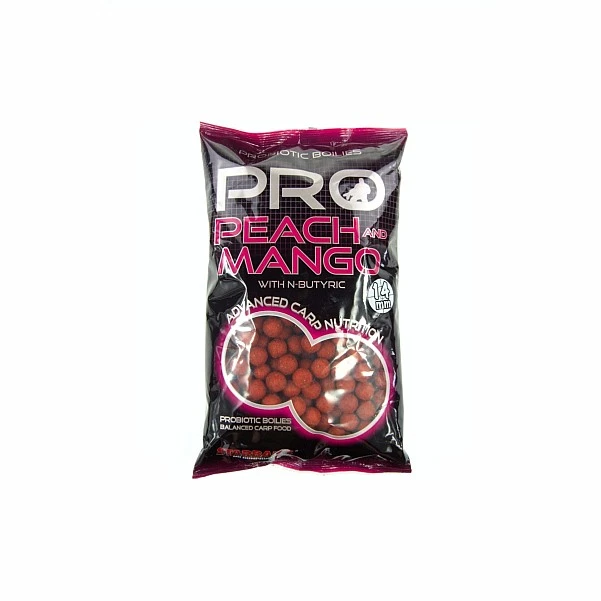 NEW Starbaits Probiotic Boilies - Peach & Mango 14mm /0,8kg