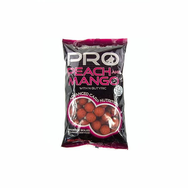 NEW Starbaits Probiotic Boilies - Peach & Mango 24mm /0,8kg