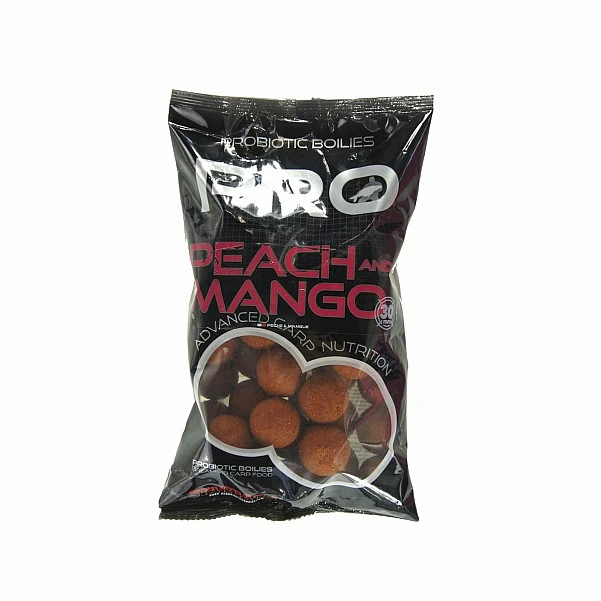 NEW Starbaits Probiotic Boilies - Peach & Mango 30mm /0,8kg