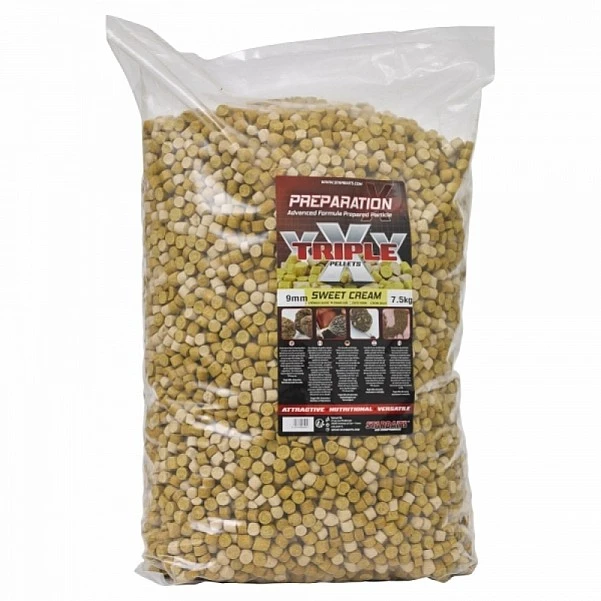 Starbaits Preparation X Triple X Pellets - CREAM 9 mm