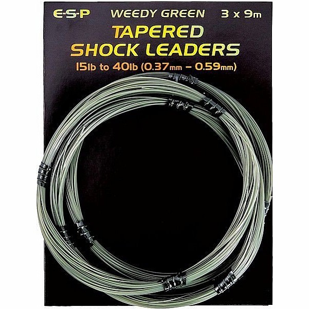 ESP Tapered Leader 40 lbколір зелений / водоростевий зелений - MPN: ELTSL15402 - EAN: 5055394226166
