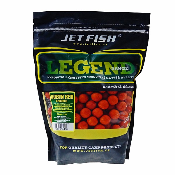 Jetfish Legend Boilie - Robin Red + A.C. Cranberrymisurare 24mm / 1kg - MPN: 000565