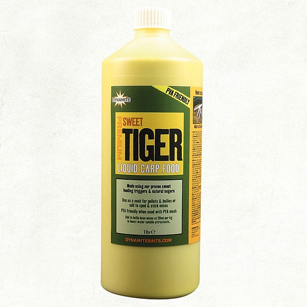 Dynamite Baits Sweet Tiger Liquid Carp Foodcsomagolás 1 liter - MPN: DY1190 - EAN: 5031745218295