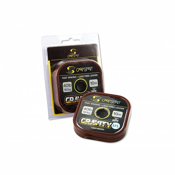 Carp Spirit Gravity Lead Free Leader 40lb brown / brązowy