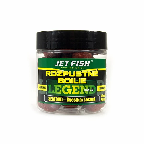 Jetfish Legend Soluble Boilies Seafood - Plum / Garlic 20mm