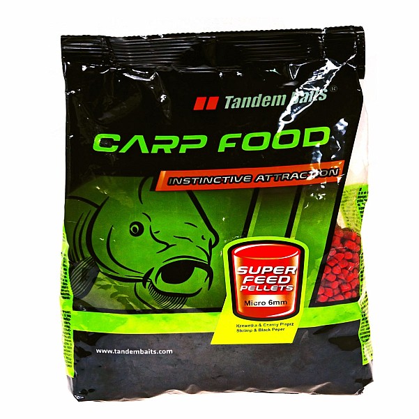 TandemBaits SuperFeed Micro Pellet Krewetka & Czarny PieprzGröße 6mm / 1kg - MPN: 24510 - EAN: 5907666667293